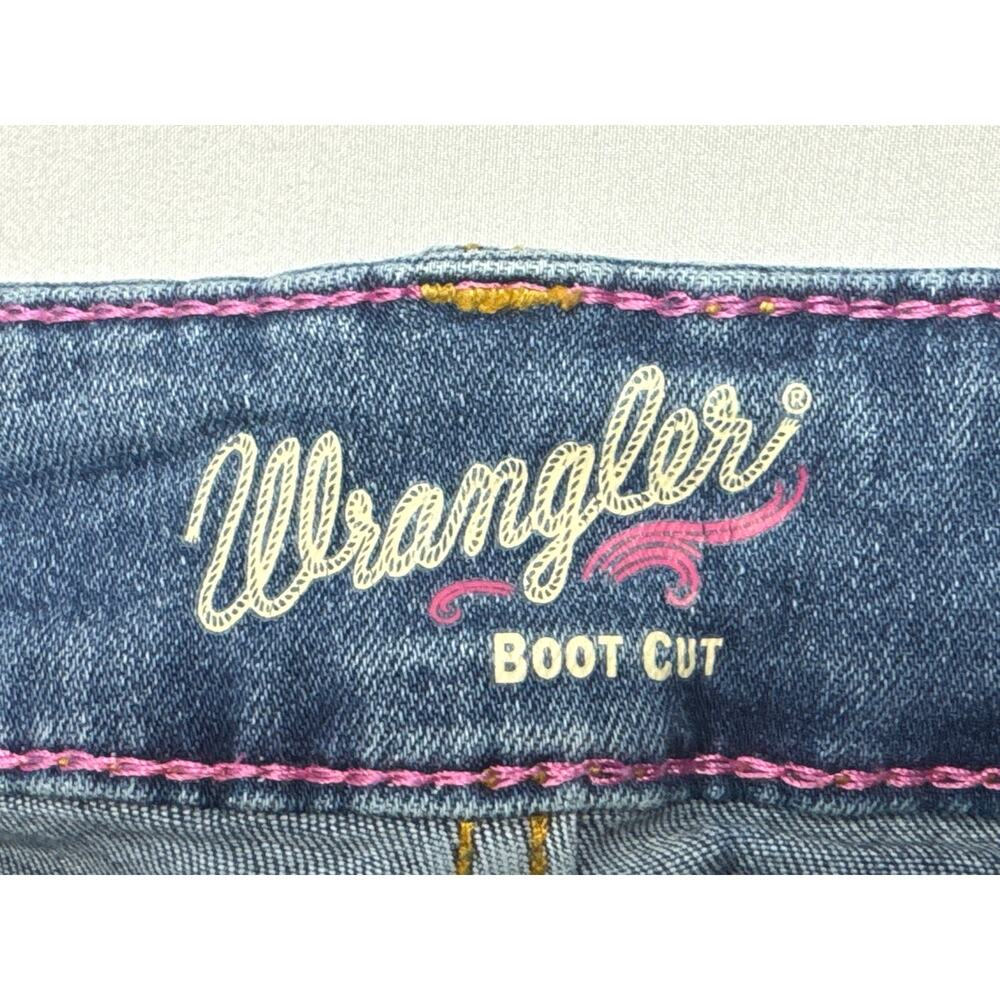 Wrangler Retro Women's Bootcut Blue Jeans - Size 1x34 (25x31.5) - Picture 4 of 5